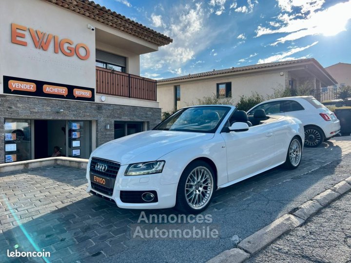 Audi A5 cabriolet 20 tfsi 211ch quattro sline s-line son bang olufsen jantes alu 19 garantie 6 mois - 1