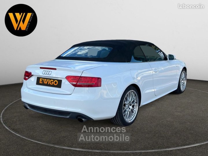 Audi A5 cabriolet 20 tfsi 211ch quattro sline s-line son bang olufsen jantes alu 19 garantie 6 mois - 5