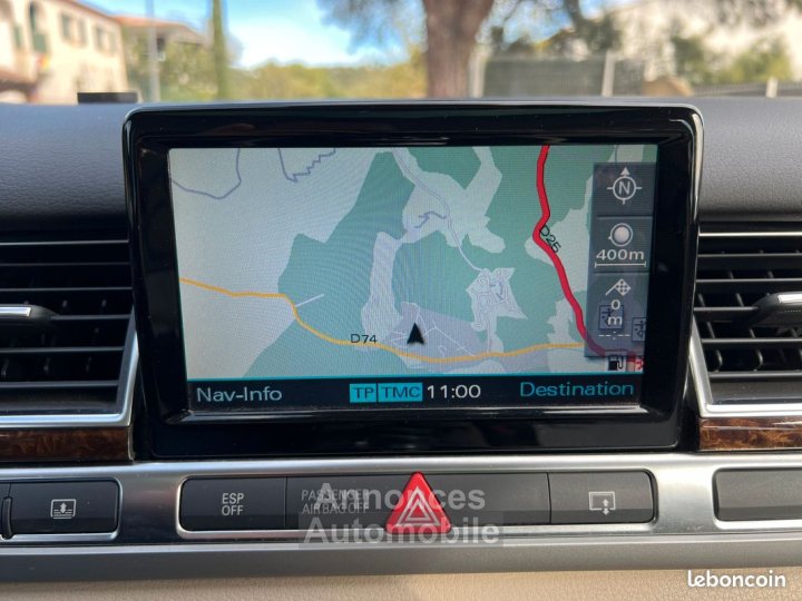 Audi A8 30 tdi v6 233ch pack avus quattro kilométrage d'origine origine france (même main depuis 2010) peinture exclusive modèle 2008 garantie 6 mois - 17