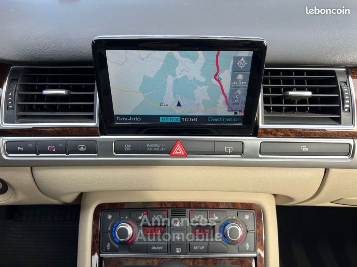 Audi A8 30 tdi v6 233ch pack avus quattro kilométrage d'origine origine france (même main depuis 2010) peinture exclusive modèle 2008 garantie 6 mois - 20