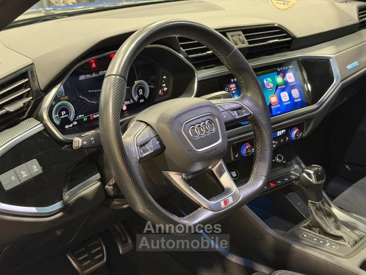 Audi Q3 Sportback 45 TFSIe 245 cv S-Line S-Tronic TFSI / Attelage / Toit ouvrant / Hifi SONOS / TVA - 9