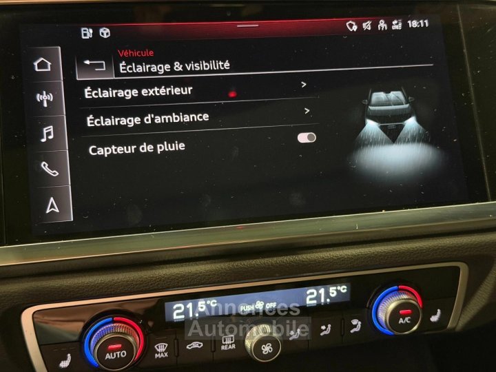 Audi Q3 Sportback 45 TFSIe 245 cv S-Line S-Tronic TFSI / Attelage / Toit ouvrant / Hifi SONOS / TVA - 30
