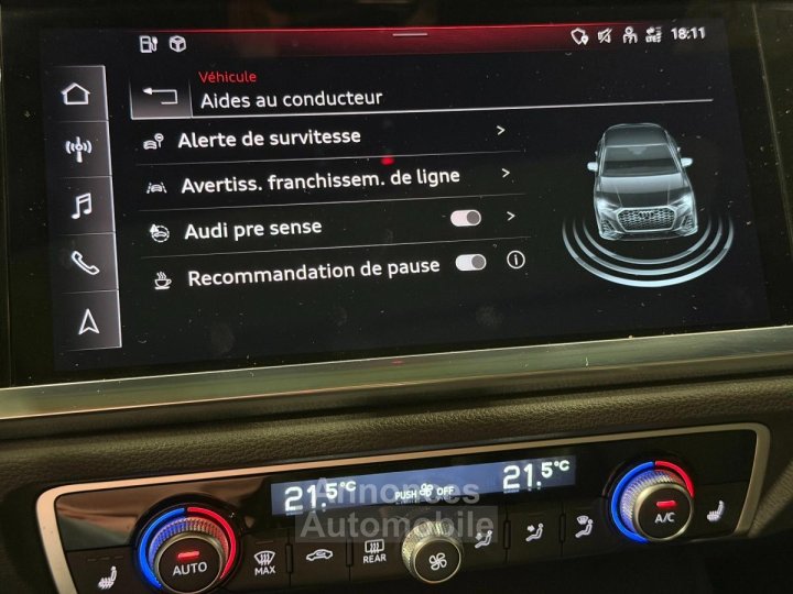 Audi Q3 Sportback 45 TFSIe 245 cv S-Line S-Tronic TFSI / Attelage / Toit ouvrant / Hifi SONOS / TVA - 32
