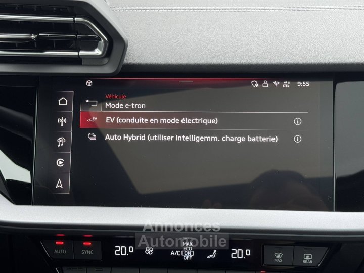 Audi A3 Sportback TFSI e Hybride rechargeable 204 S tronic 6 S line - 15