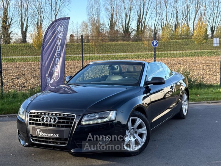 Audi A5 CABRIOLET 18 TFSI 160CH AMBITION LUXE * 138000KM * CUIR * LED * GARANTIE - 1