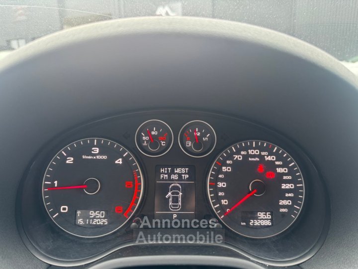 Audi A3 II 20 TDI 140ch DPF Start/Stop Ambiente S tronic 6 - 12