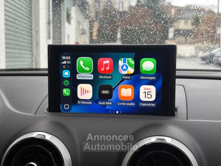 Audi A3 Sportback 14l cod tfsi 150ch s-line carplay radars av&ar sellerie semi cuir - 8