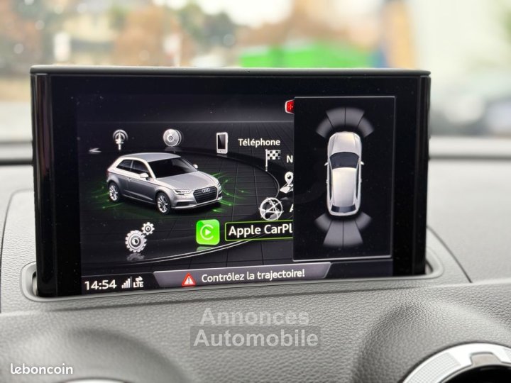 Audi A3 Sportback 14l cod tfsi 150ch s-line carplay radars av&ar sellerie semi cuir - 10