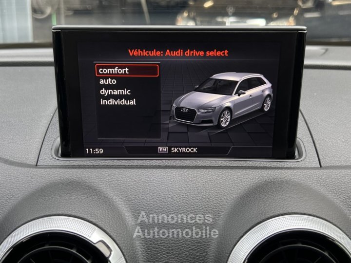 Audi A3 Sportback III PHASE 2 10 TFSI 115 Cv 1ERE MAIN / GPS CRIT AIR 2 5 PORTES - GARANTIE 1 AN - 31