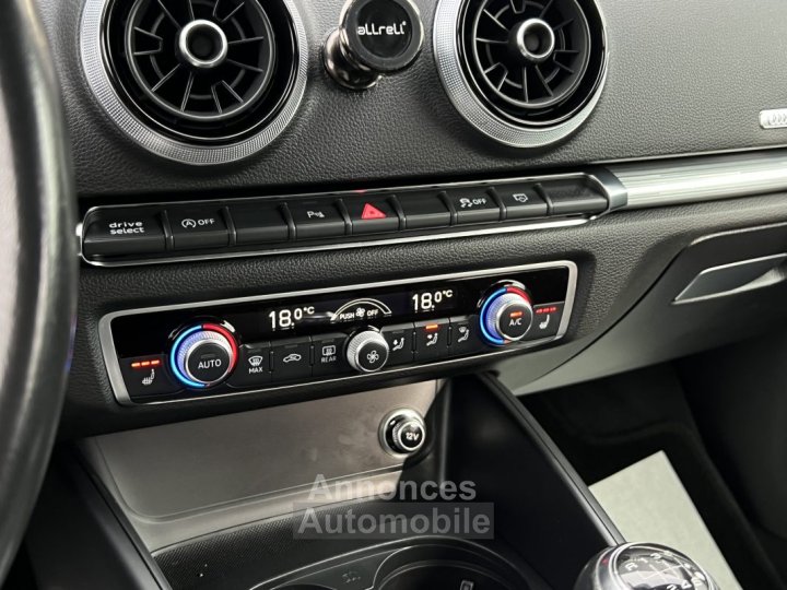 Audi A3 Sportback III PHASE 2 10 TFSI 115 Cv 1ERE MAIN / GPS CRIT AIR 2 5 PORTES - GARANTIE 1 AN - 33
