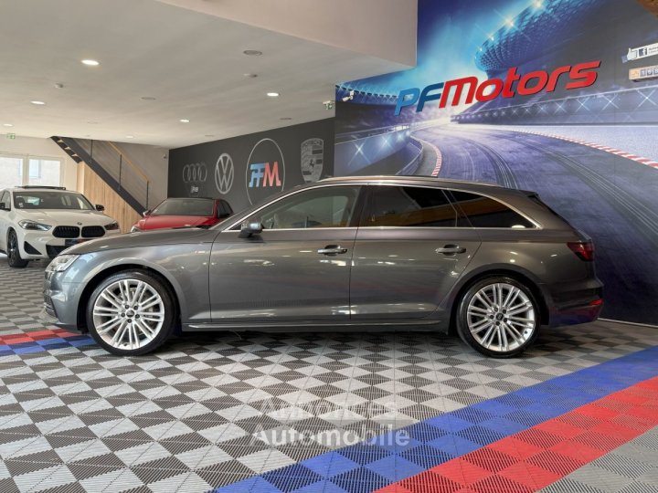 Audi A4 Avant S-Line 40 TDI 190 GPS BVA Virtual TO Cam&eacute;ra Attelage Cuir Alcantara pr&eacute; sense regulateur Clim tri LED Hayon Car Play JA 19 - 2