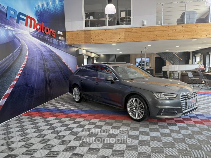 Audi A4 Avant S-Line 40 TDI 190 GPS BVA Virtual TO Cam&eacute;ra Attelage Cuir Alcantara pr&eacute; sense regulateur Clim tri LED Hayon Car Play JA 19 - 9