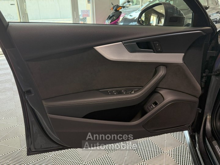 Audi A4 Avant S-Line 40 TDI 190 GPS BVA Virtual TO Cam&eacute;ra Attelage Cuir Alcantara pr&eacute; sense regulateur Clim tri LED Hayon Car Play JA 19 - 15