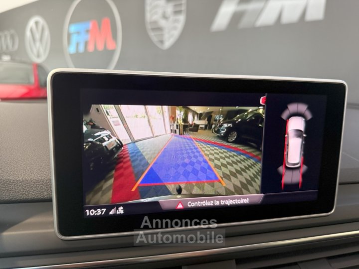 Audi A4 Avant S-Line 40 TDI 190 GPS BVA Virtual TO Cam&eacute;ra Attelage Cuir Alcantara pr&eacute; sense regulateur Clim tri LED Hayon Car Play JA 19 - 33