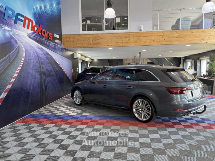 Audi A4 Avant S-Line 40 TDI 190 GPS BVA Virtual TO Cam&eacute;ra Attelage Cuir Alcantara pr&eacute; sense regulateur Clim tri LED Hayon Car Play JA 19 - 41