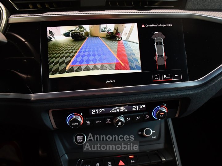 Audi Q3 Sportback S-Line 35 TDI 150 S-Tronic GPS Virtual Cam&eacute;ra Car Play Pr&eacute; Sense Hayon Efficience JA 19 - 17
