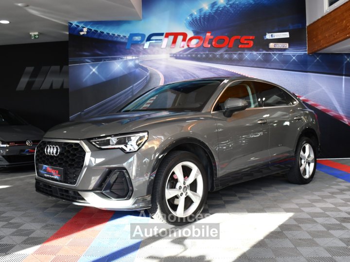 Audi Q3 Sportback S-Line Design Luxe 35 TDI 150 S-Tronic GPS Vebasto Virtuyal Hayon Attelage LED Caméra ACC Pré Sense JA 19 - 6