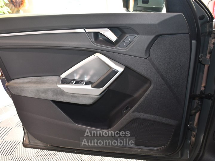 Audi Q3 Sportback S-Line Design Luxe 35 TDI 150 S-Tronic GPS Vebasto Virtuyal Hayon Attelage LED Caméra ACC Pré Sense JA 19 - 20