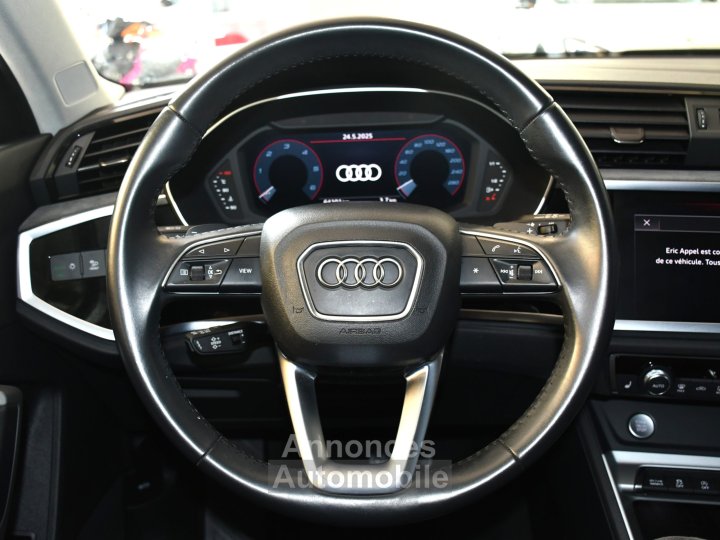 Audi Q3 Sportback S-Line Design Luxe 35 TDI 150 S-Tronic GPS Vebasto Virtuyal Hayon Attelage LED Caméra ACC Pré Sense JA 19 - 22