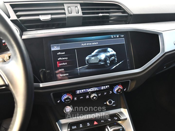 Audi Q3 Sportback S-Line Design Luxe 35 TDI 150 S-Tronic GPS Vebasto Virtuyal Hayon Attelage LED Caméra ACC Pré Sense JA 19 - 25