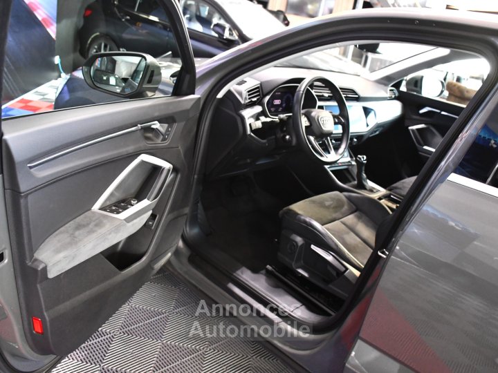 Audi Q3 Sportback S-Line Design Luxe 35 TDI 150 S-Tronic GPS Vebasto Virtuyal Hayon Attelage LED Caméra ACC Pré Sense JA 19 - 28