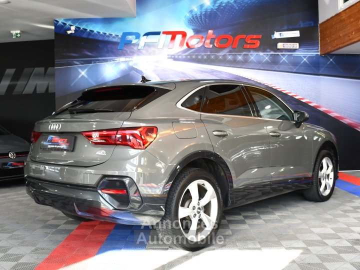 Audi Q3 Sportback S-Line Design Luxe 35 TDI 150 S-Tronic GPS Vebasto Virtuyal Hayon Attelage LED Caméra ACC Pré Sense JA 19 - 31
