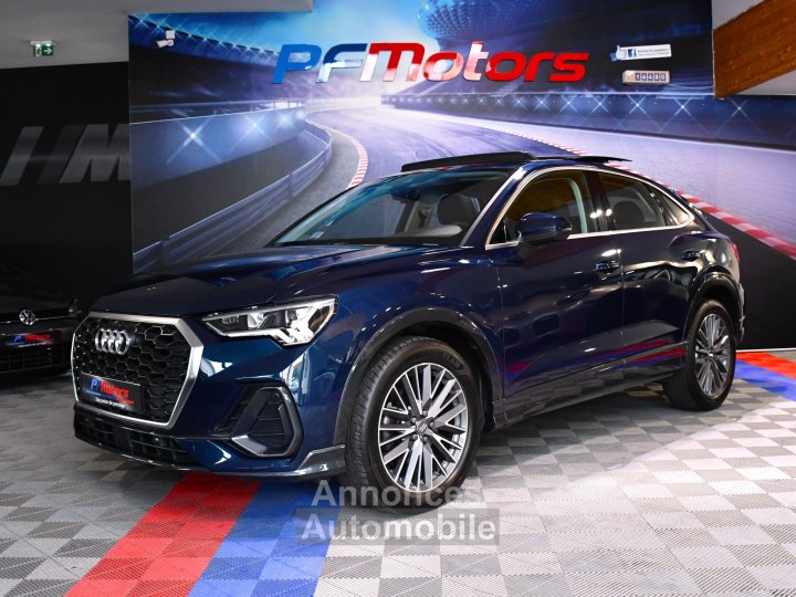 Audi Q3 Sportback Design Luxe 35 TDI 150 Quattro S-Tronic GPS ACC Attelage Cuir Hayon Pré Sense Virtual TO Lane JA 19 - 1