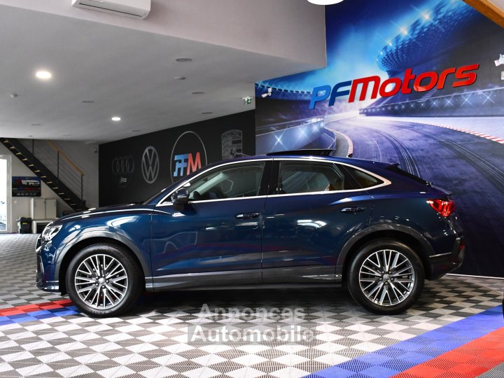 Audi Q3 Sportback Design Luxe 35 TDI 150 Quattro S-Tronic GPS ACC Attelage Cuir Hayon Pré Sense Virtual TO Lane JA 19 - 2