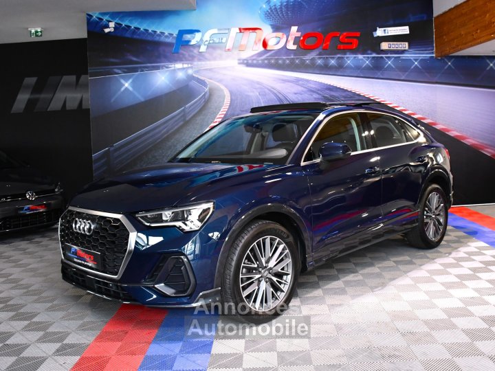 Audi Q3 Sportback Design Luxe 35 TDI 150 Quattro S-Tronic GPS ACC Attelage Cuir Hayon Pré Sense Virtual TO Lane JA 19 - 4