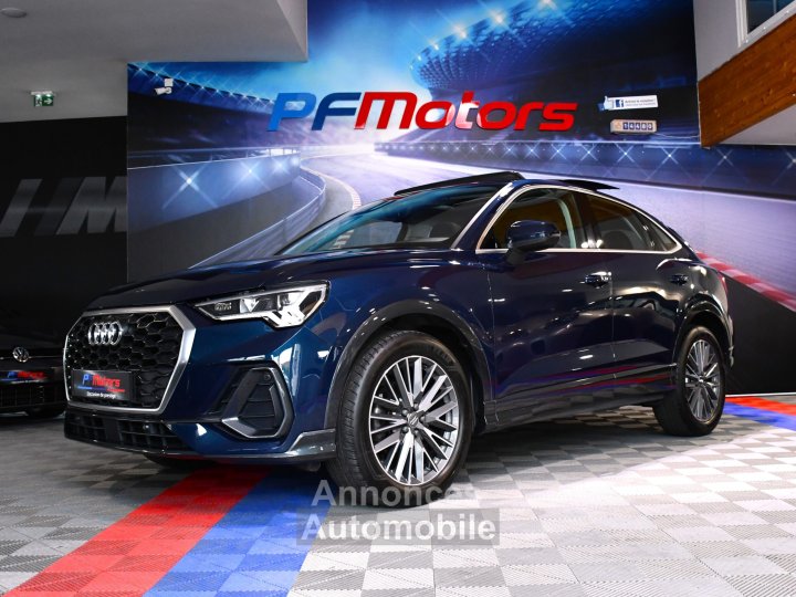 Audi Q3 Sportback Design Luxe 35 TDI 150 Quattro S-Tronic GPS ACC Attelage Cuir Hayon Pré Sense Virtual TO Lane JA 19 - 5