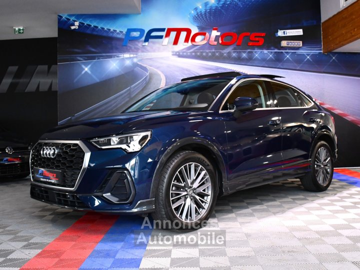 Audi Q3 Sportback Design Luxe 35 TDI 150 Quattro S-Tronic GPS ACC Attelage Cuir Hayon Pré Sense Virtual TO Lane JA 19 - 6