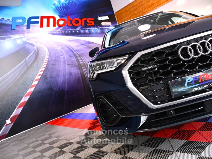 Audi Q3 Sportback Design Luxe 35 TDI 150 Quattro S-Tronic GPS ACC Attelage Cuir Hayon Pré Sense Virtual TO Lane JA 19 - 9