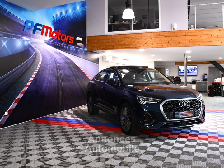 Audi Q3 Sportback Design Luxe 35 TDI 150 Quattro S-Tronic GPS ACC Attelage Cuir Hayon Pré Sense Virtual TO Lane JA 19 - 10