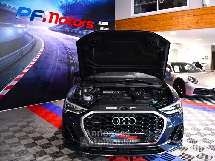 Audi Q3 Sportback Design Luxe 35 TDI 150 Quattro S-Tronic GPS ACC Attelage Cuir Hayon Pré Sense Virtual TO Lane JA 19 - 12