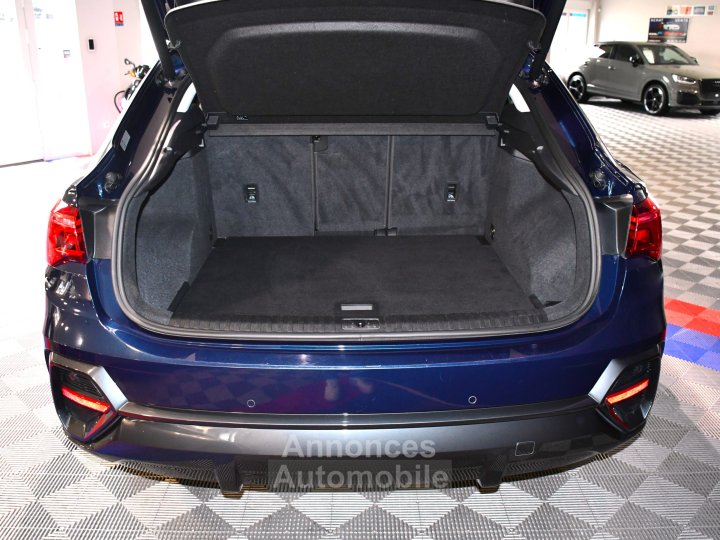 Audi Q3 Sportback Design Luxe 35 TDI 150 Quattro S-Tronic GPS ACC Attelage Cuir Hayon Pré Sense Virtual TO Lane JA 19 - 17