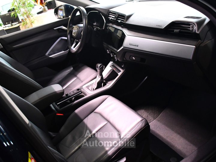 Audi Q3 Sportback Design Luxe 35 TDI 150 Quattro S-Tronic GPS ACC Attelage Cuir Hayon Pré Sense Virtual TO Lane JA 19 - 20
