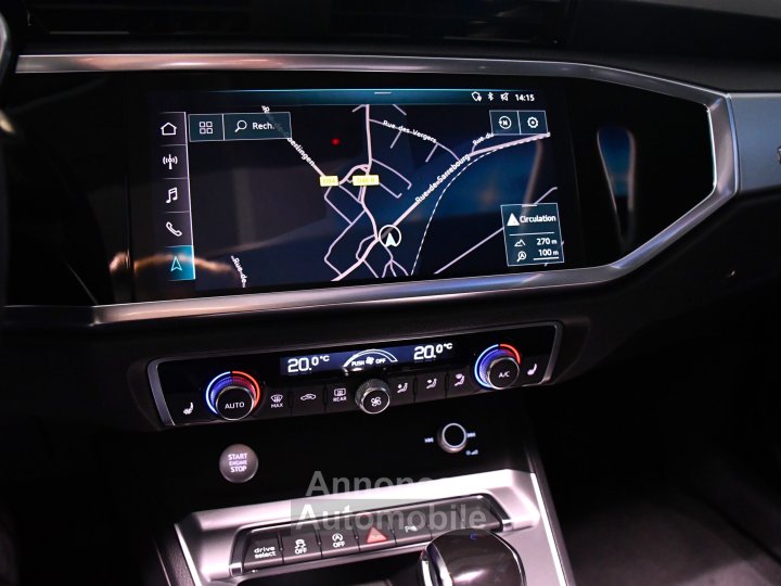 Audi Q3 Sportback Design Luxe 35 TDI 150 Quattro S-Tronic GPS ACC Attelage Cuir Hayon Pré Sense Virtual TO Lane JA 19 - 26