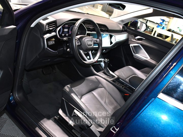 Audi Q3 Sportback Design Luxe 35 TDI 150 Quattro S-Tronic GPS ACC Attelage Cuir Hayon Pré Sense Virtual TO Lane JA 19 - 27