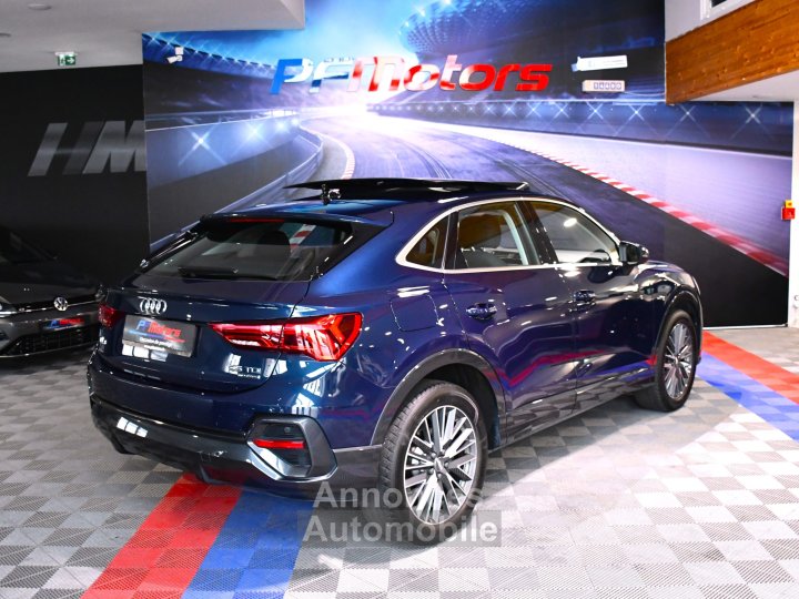 Audi Q3 Sportback Design Luxe 35 TDI 150 Quattro S-Tronic GPS ACC Attelage Cuir Hayon Pré Sense Virtual TO Lane JA 19 - 30