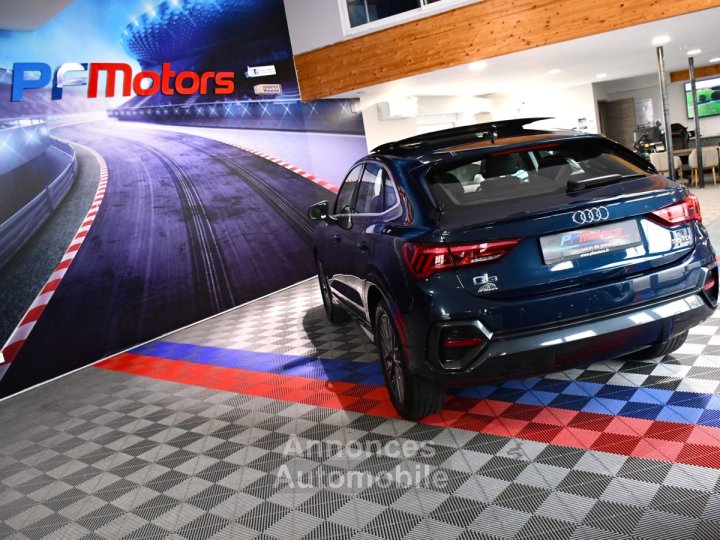 Audi Q3 Sportback Design Luxe 35 TDI 150 Quattro S-Tronic GPS ACC Attelage Cuir Hayon Pré Sense Virtual TO Lane JA 19 - 32
