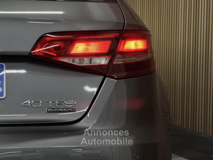 Audi A3 Sportback 20 TFSI 190 CH QUATTRO BVA S-Tronic SPORT - 22