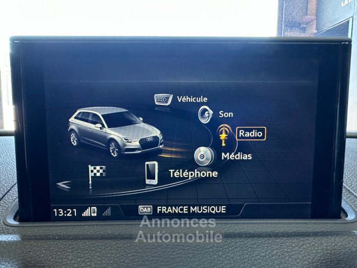 Audi A3 Sportback 20 TDI 150 S tronic 6 S Line, BO , RADAR ,SIEGES S-LINE , VIRTUAL COCKPIT - 18