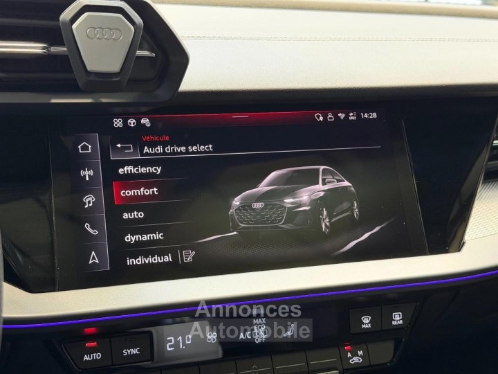 Audi A3 IV (2) Berline 15 35 TFSI Mild Hybrid 150 S Line S Tronic 7 1° Main FR Options%2B%2B%2B a - 30