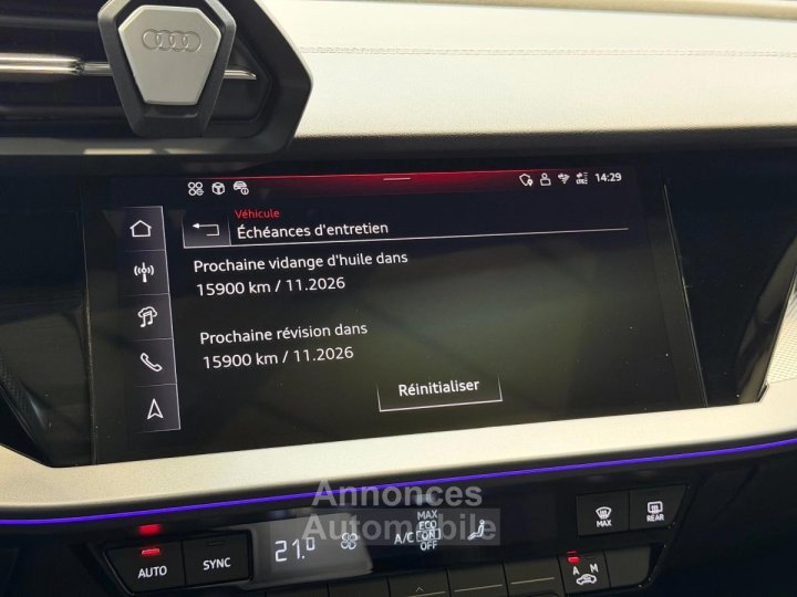 Audi A3 IV (2) Berline 15 35 TFSI Mild Hybrid 150 S Line S Tronic 7 1° Main FR Options%2B%2B%2B a - 31