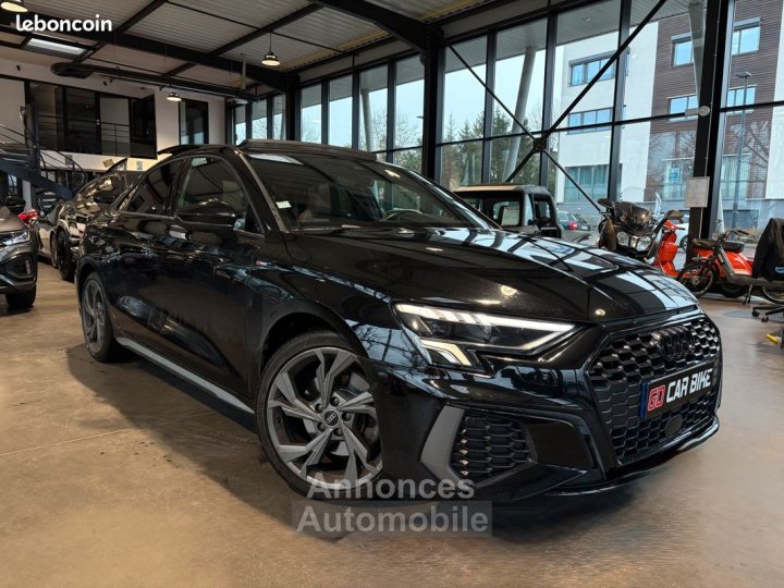 Audi A3 Berline 150CH S Line Garantie 6 ans Toit ouvrant Pack Black Carplay Caméra de recul Volant méplat 535-mois - 3