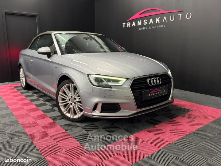 Audi A3 CABRIOLET 20 TDI 150ch Design Luxe ORIGINE FRANCE DISTRIBUTION À JOUR RÉVISION - 1