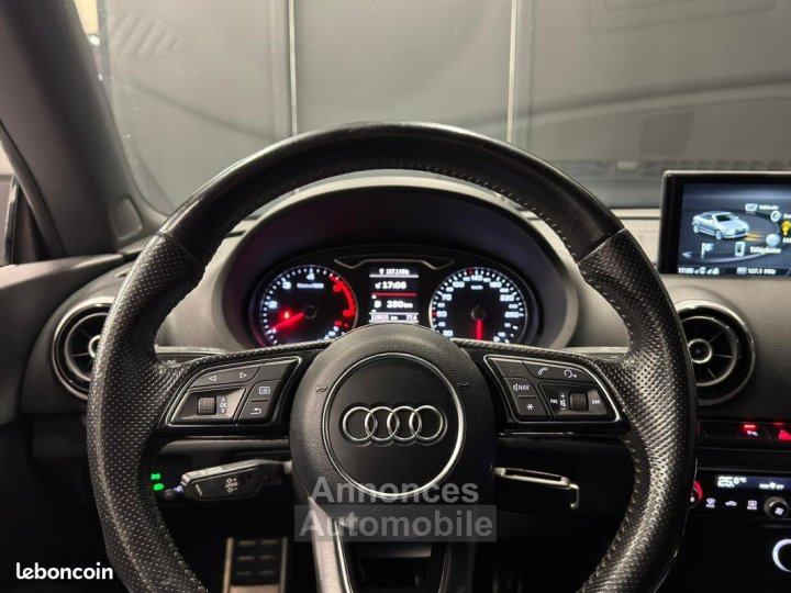 Audi A3 CABRIOLET 20 TDI 150ch Design Luxe ORIGINE FRANCE DISTRIBUTION À JOUR RÉVISION - 30