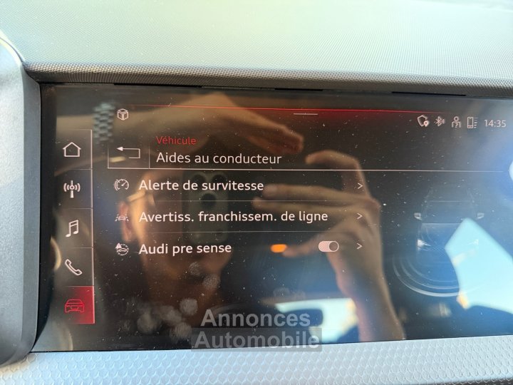 Audi A1 Sportback 30 TFSI 110 ch S tronic 7 Advanced 2 - Carplay - Keyless - Premi&egrave;re main - GARANTIE 12 MOIS - 16