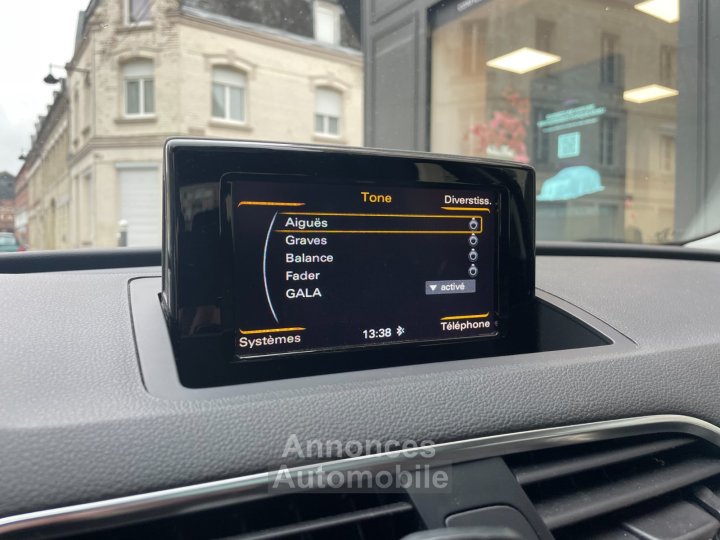 Audi Q3 20 TFSI 220 ch Quattro S line S tronic 7 / SIEGES CHAUFFANTS / TOIT OUVRANT - 27