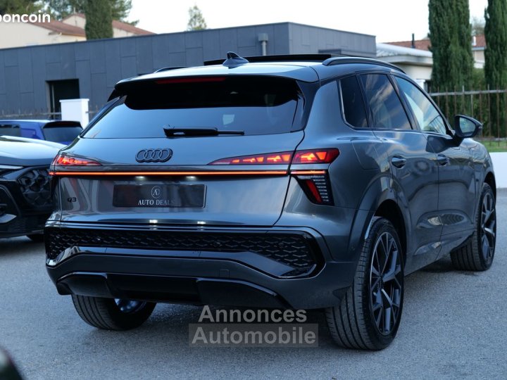 Audi Q3 2026 20 tdi 150 ch s line tronic 7 garantie 5 ans gris daytona dispo stock - 3